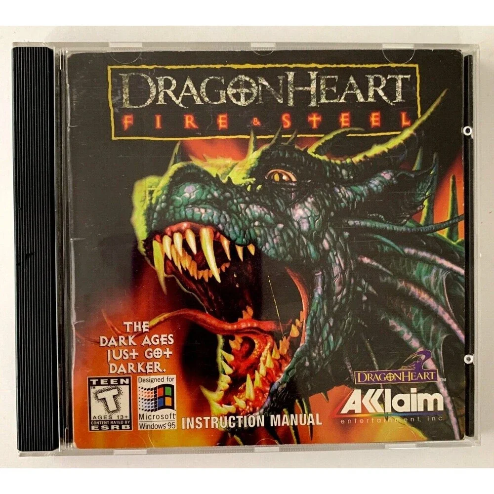 DragonHeart Fire & Steel PC for Windows 95 CD Acclaim 1996 Release Complete